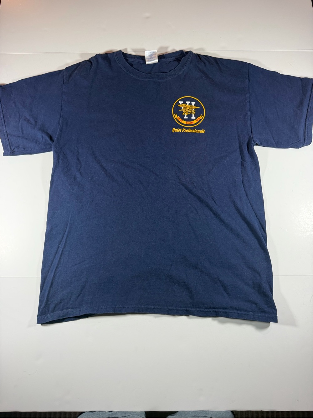 Vintage Seal Team Six Short Sleeve Graphic Tee - Double Sided Graphics